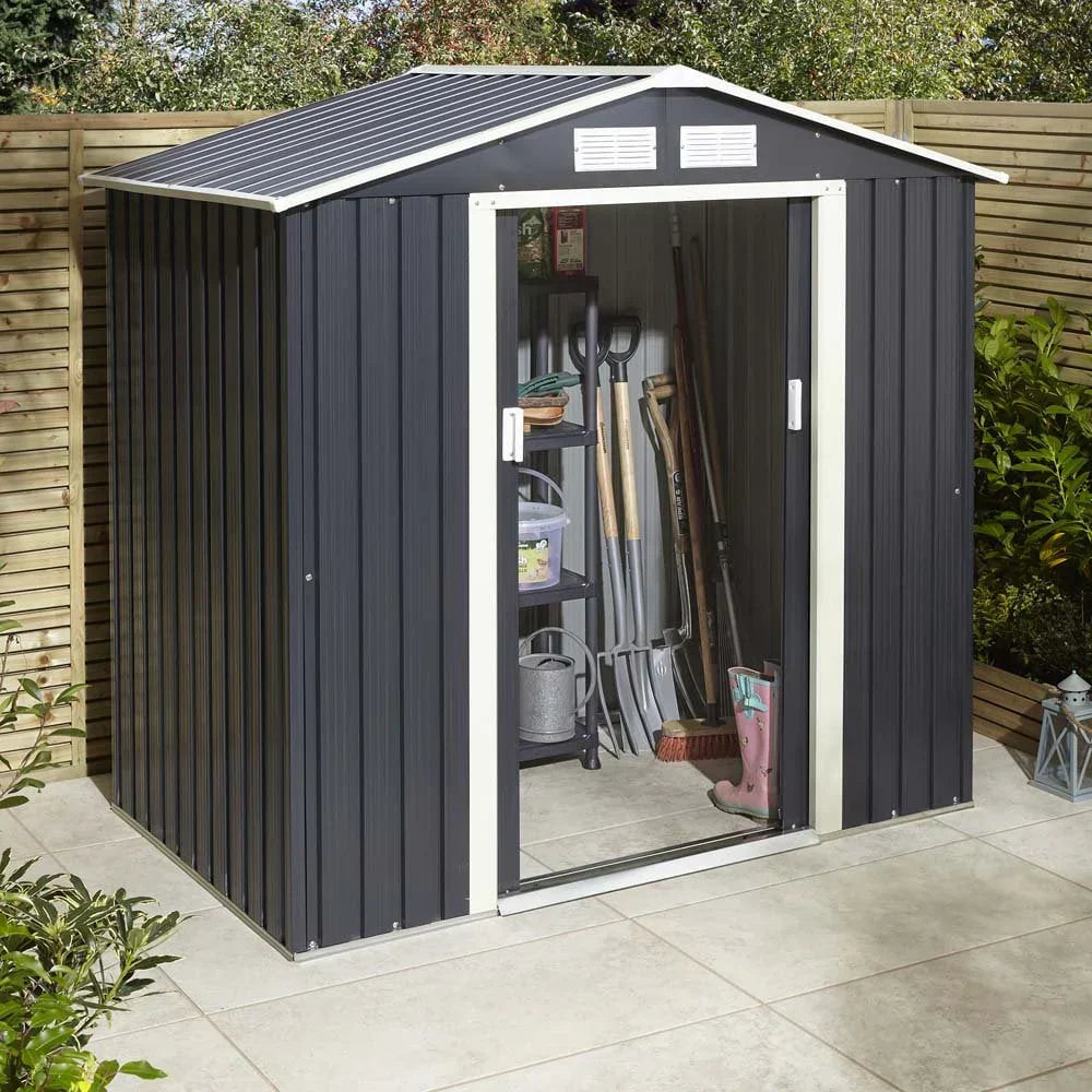 6x4 Trentvale Metal Apex Shed