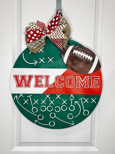 Welcome Football Sign