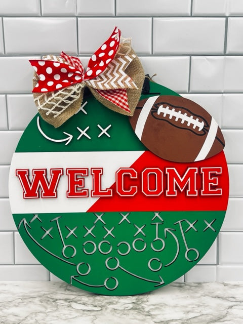 Welcome Football Sign