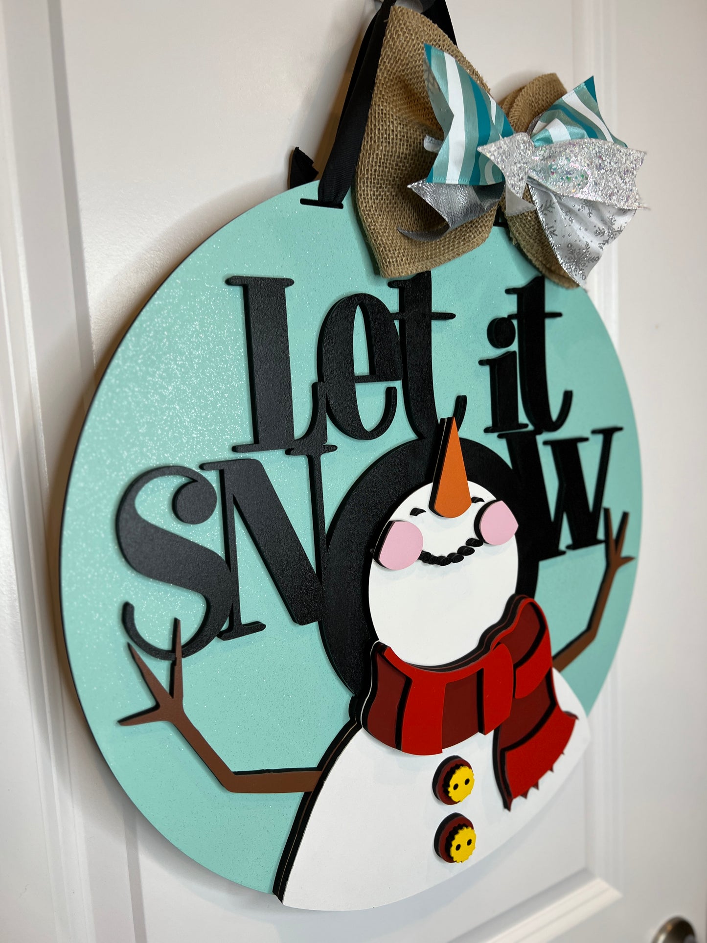 Let it Snow 18" Door hanger