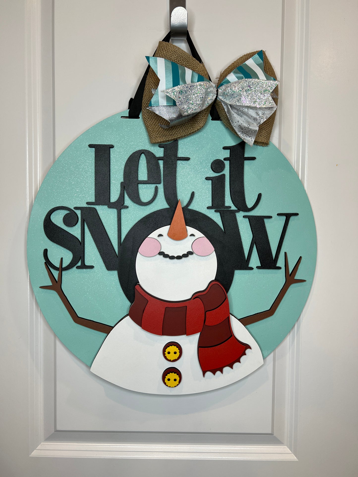 Let it Snow 18" Door hanger