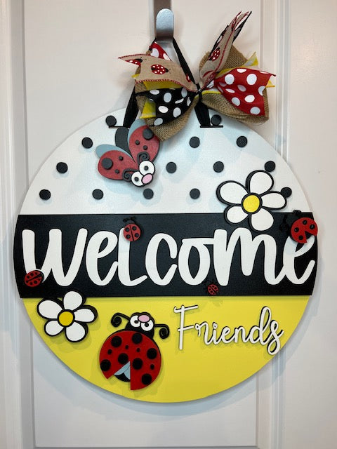 Ladybug Door Hanger