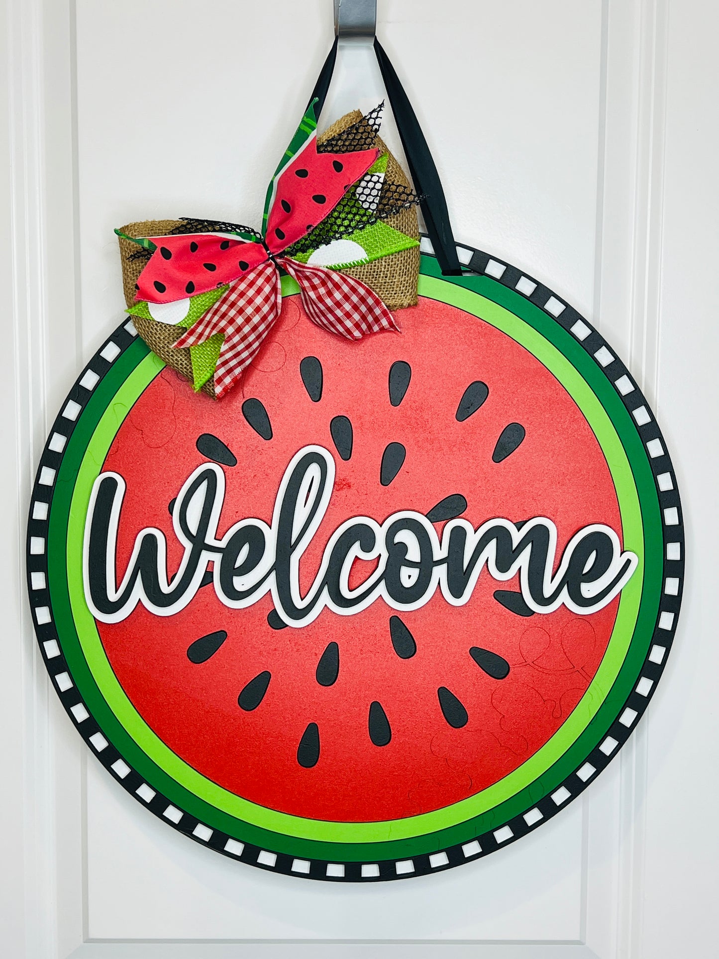 Welcome Watermelon Door Hanger