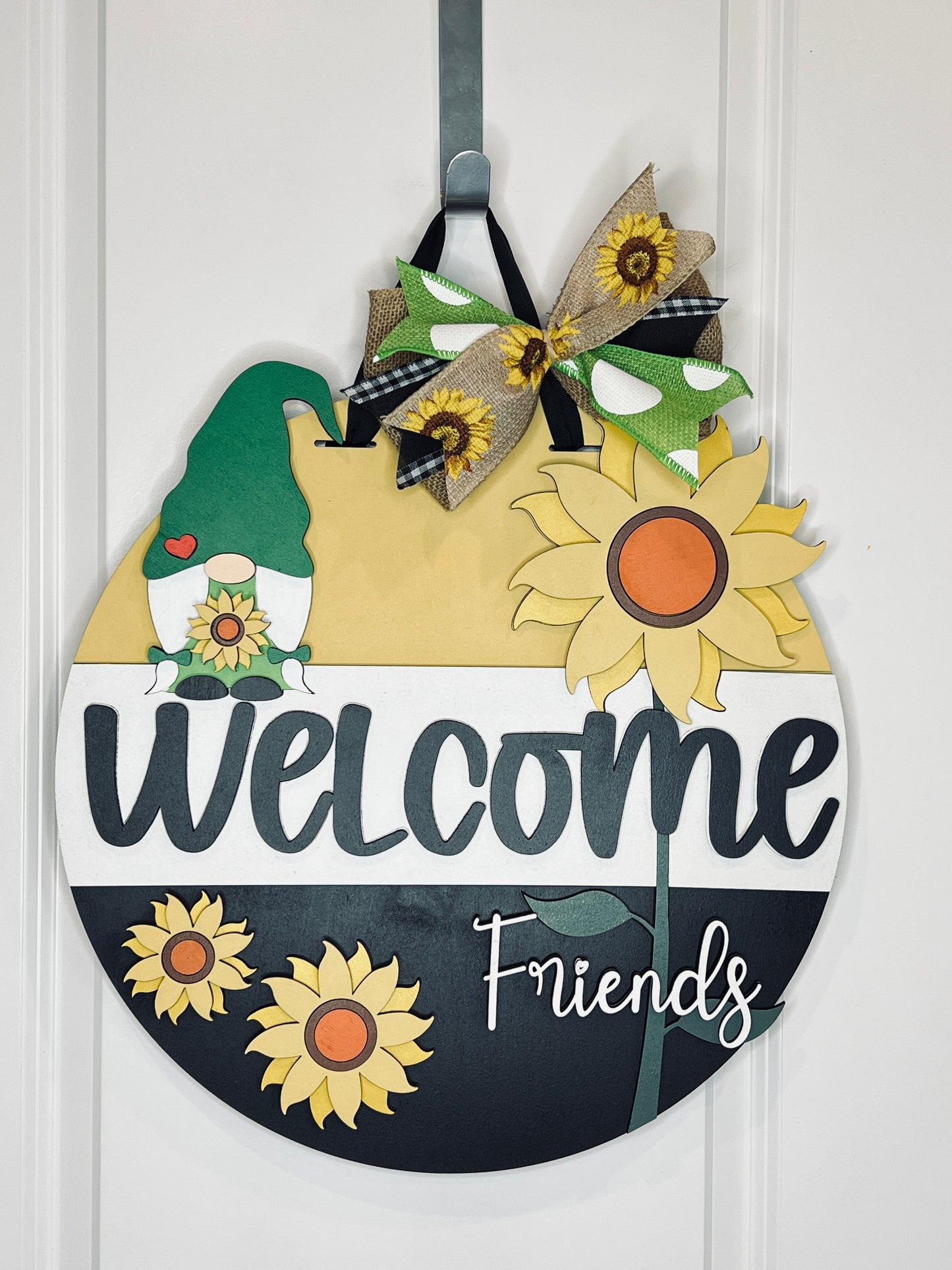 Welcome Friends - Sunflower Gnome