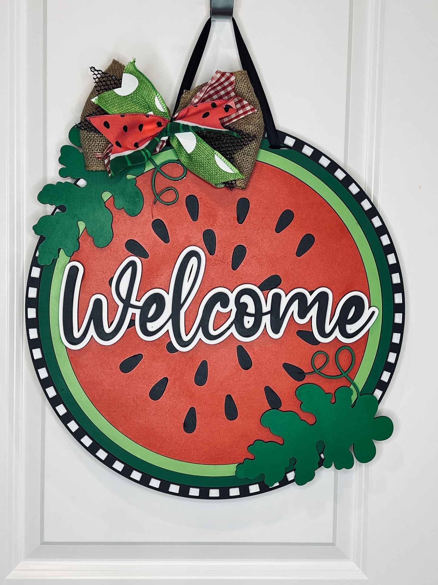 Welcome Watermelon Door Hanger