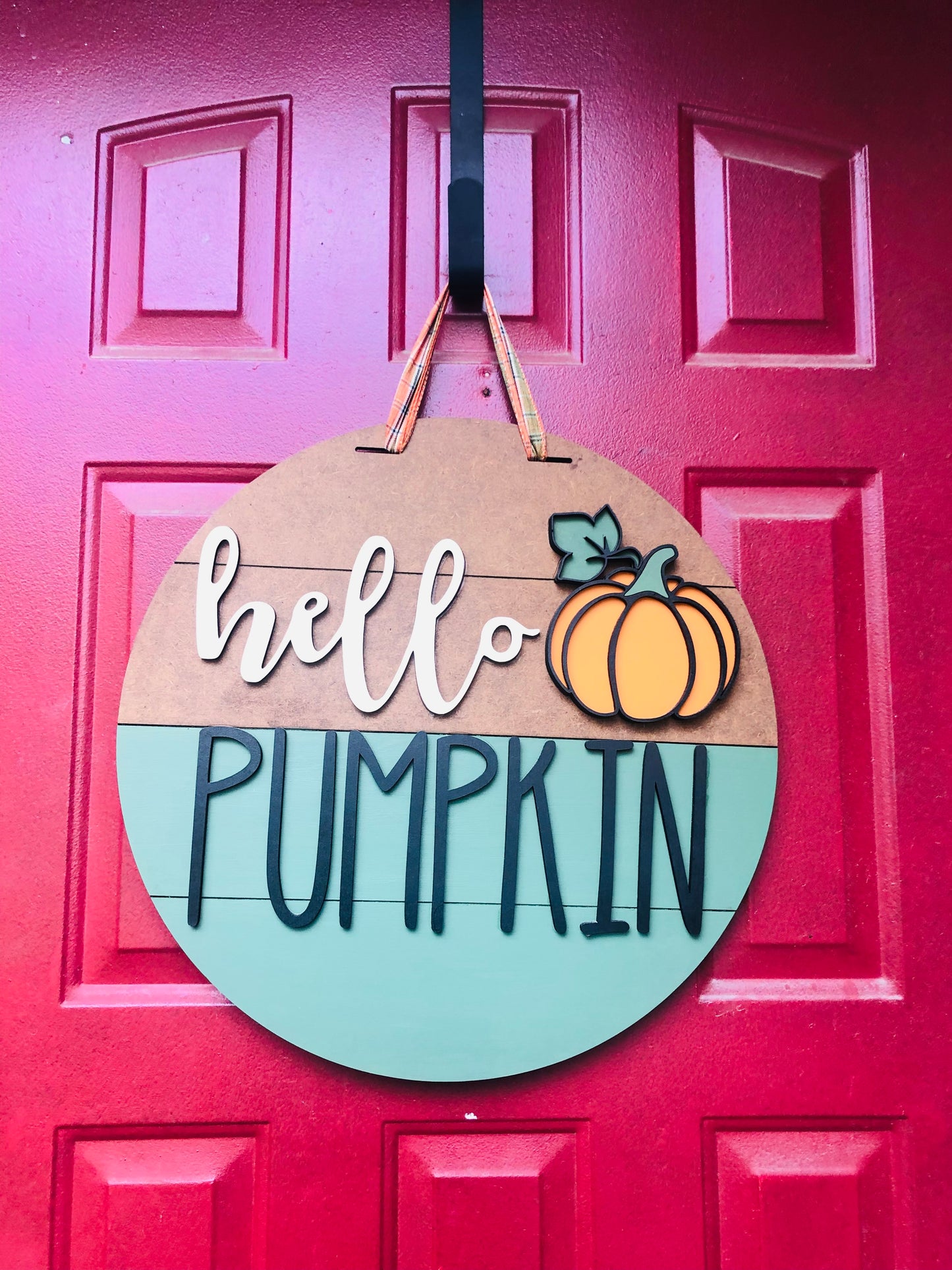 Hello Pumpkin Door Hanger