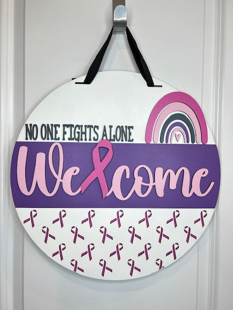 Breast Cancer Awareness Door hanger