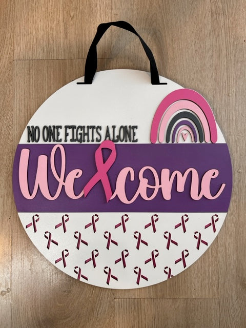 Breast Cancer Awareness Door hanger