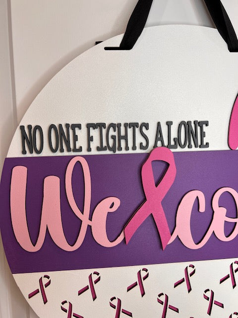 Breast Cancer Awareness Door hanger