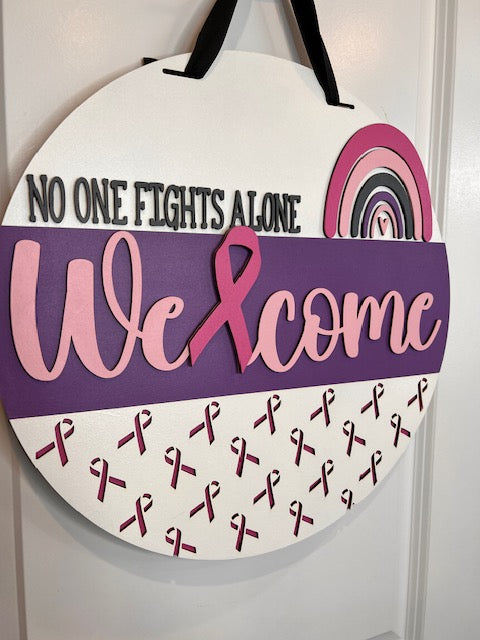 Breast Cancer Awareness Door hanger